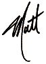  Matt's signature