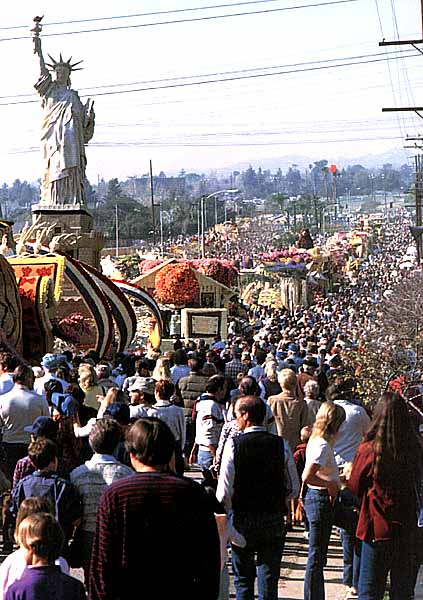 Where can you view Rose Parade floats?